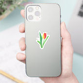 Tulip Blume | Niedlich Aufkleber (Telefon)