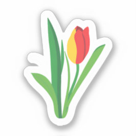 Tulip Blume | Niedlich Aufkleber