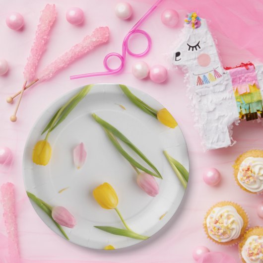 Tulip Blume Pappteller (Party)