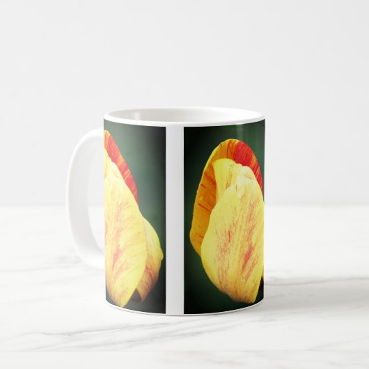 Tulip Blume Petals Kaffeetasse (Vorderseite Links)