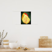 Tulip Blume Petals mit Raindropfen Nah Poster (Küche)