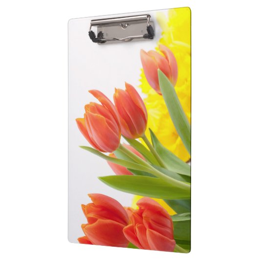 Tulip Blume Petals Orange Nature Decorative Klemmbrett (Links)