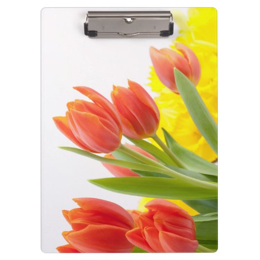 Tulip Blume Petals Orange Nature Decorative Klemmbrett (Vorderseite)