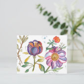 Tulip Blume Postcard Postkarte (Stehend Vorderseite)