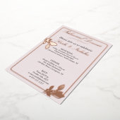 Tulip Blume Rosa Probe Abendessen Folieneinladung (Gedreht)