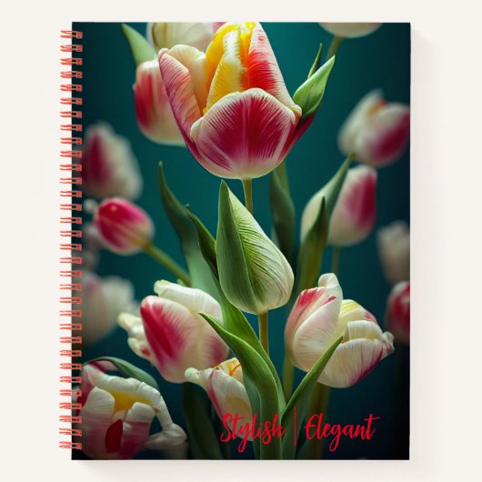 Tulip Blume Spiral Notebook Notizblock (Vorderseite)