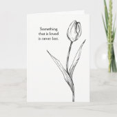 Tulip Blume Sympathy Card Loss Beerdigung Memorial Karte (Vorderseite)