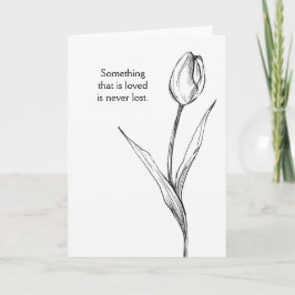 Tulip Blume Sympathy Card Loss Beerdigung Memorial Karte