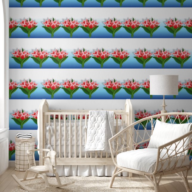 Tulip Blume Tapete (Kinder)