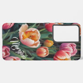 Tulip-Blume-Telefongehäuse Samsung Galaxy Hülle (Linke Seite)