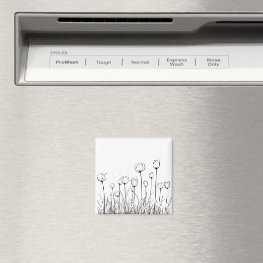 Tulip Blume Tulipa Floral Stift Design Magnet (In Situ (Geschirrspüler))