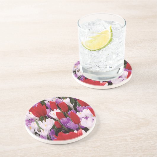 Tulip Blume Untersetzer (Seite)