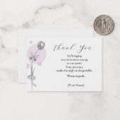 Tulip Blume Vielen Dank Mitteilungskarte (Vorderseite/Rückseite Beispiel)