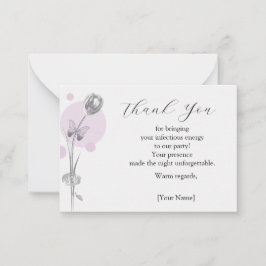 Tulip Blume Vielen Dank Mitteilungskarte