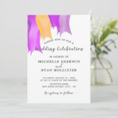 Tulip Blume Wedding Invitation Card Einladung (Stehend Vorderseite)