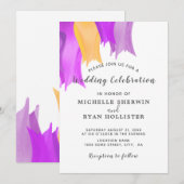 Tulip Blume Wedding Invitation Card Einladung (Vorne/Hinten)