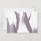 Tulip Blume Wedding Menü UAWG RSVP Karte (Rückseite)