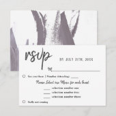 Tulip Blume Wedding Menü UAWG RSVP Karte (Vorne/Hinten)