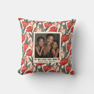 Tulip-Blumen-Mutter-Geburtstag-Mama-Foto-Sofa Kissen