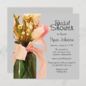 Tulip Boho Chic Spring Bridal Einladungen (Vorne/Hinten)