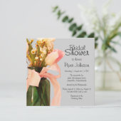 Tulip Boho Chic Spring Bridal Einladungen (Stehend Vorderseite)