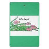 Tulip Bouquet belügen Mini Klemmbrett (Rückseite)
