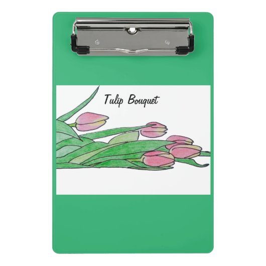 Tulip Bouquet belügen Mini Klemmbrett (Vorderseite)
