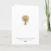Tulip Bouquet Blank-Card-Jeder Anlass Karte (Rückseite)