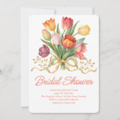 Tulip Bouquet Brautparty Einladung (Vorderseite)