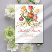 Tulip Bouquet Brautparty Einladung
