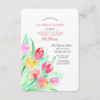 Tulip Bouquet Einladung