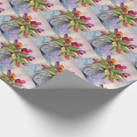 Tulip Bouquet Geschenkpapier (Ecke)