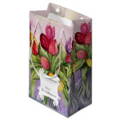 Tulip Bouquet Kleine Geschenktüte (Vorderseite Schrägansicht)