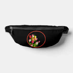 Tulip Bouquet Malerei Original Garden Blume Kunst, Bauchtasche