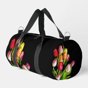 Tulip Bouquet Malerei Original Garden Blume Kunst, Duffle Bag