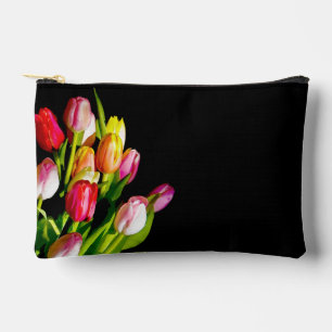 Tulip Bouquet Malerei Original Garden Blume Kunst, Zubehörtasche