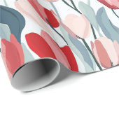 Tulip Bouquet Wrapping Paper Geschenkpapier (Rolleneckpunkt)
