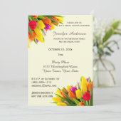 Tulip-Brautparty Einladung (Stehend Vorderseite)