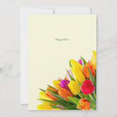 Tulip-Brautparty Einladung (Rückseite)