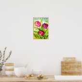 Tulip Bulbs Katalog Illustration Poster (Küche)