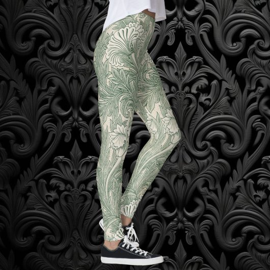 Tulip by William Morris, Vintage Blumenart Leggings