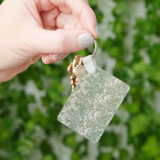 Tulip by William Morris, Vintage Blumenart Schlüsselanhänger (Hand)