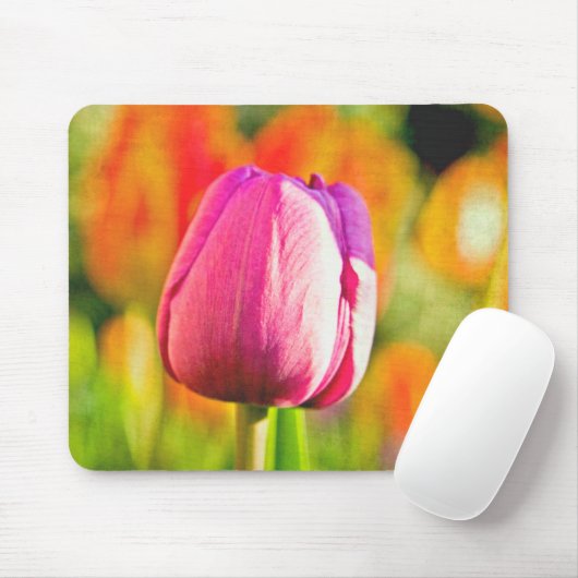 Tulip Collage Mousepad (Mit Mouse)