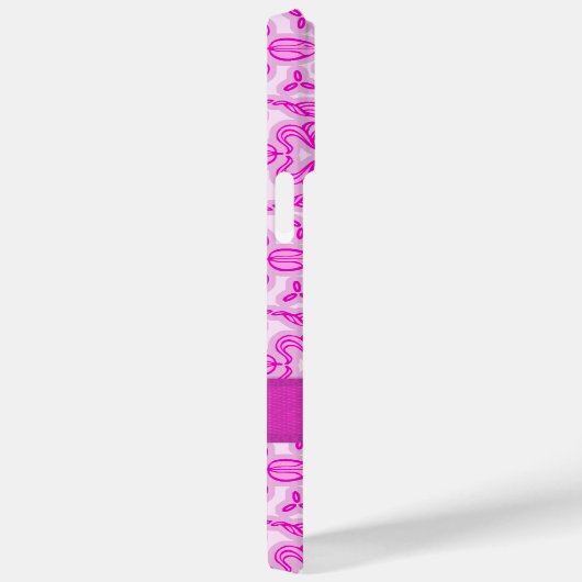 Tulip Damask lila rosa Name Case-Mate iPhone Hülle (Rückseite / Rechts)