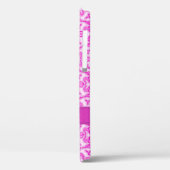 Tulip Damask lila rosa Name Case-Mate iPhone Hülle (Rückseite / Links)