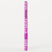 Tulip Damasket Muster lila rosa Name Case-Mate iPhone Hülle (Hinten/Rechts)