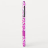 Tulip Damasket Muster lila rosa Name Case-Mate iPhone Hülle (Hinten/Links)