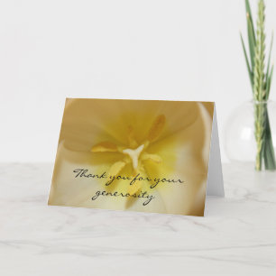 Tulip Danke für Ihre großzügige Karte