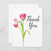 Tulip Dankeschön Karte (Vorne/Hinten)