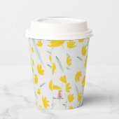 Tulip Design auf Papierbechern Pappbecher (Links)